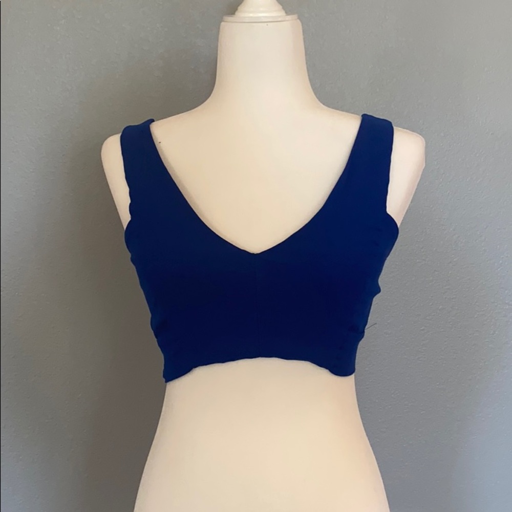 Blue mini tank top